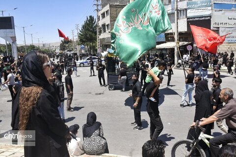 عزاداری پرشور عاشقان حسینی در شهرستان بجنورد خراسان شمالی