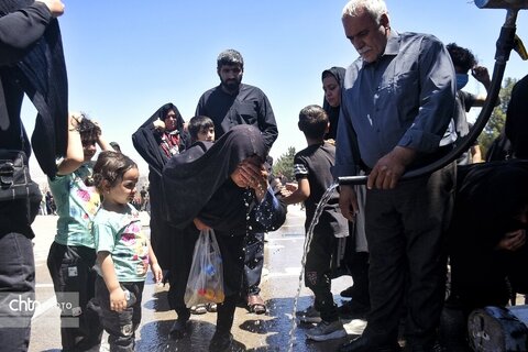 عزاداری پرشور عاشقان حسینی در شهرستان بجنورد خراسان شمالی