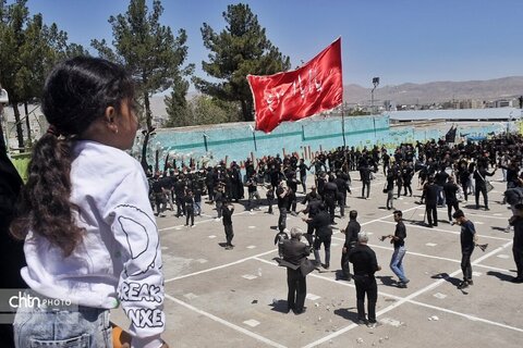 عزاداری پرشور عاشقان حسینی در شهرستان بجنورد خراسان شمالی