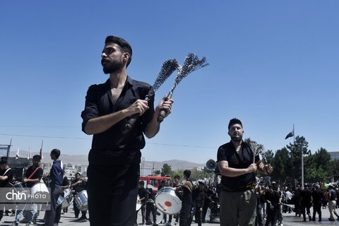 عزاداری پرشور عاشقان حسینی در شهرستان بجنورد خراسان شمالی