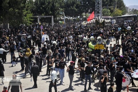 عزاداری پرشور عاشقان حسینی در شهرستان بجنورد خراسان شمالی