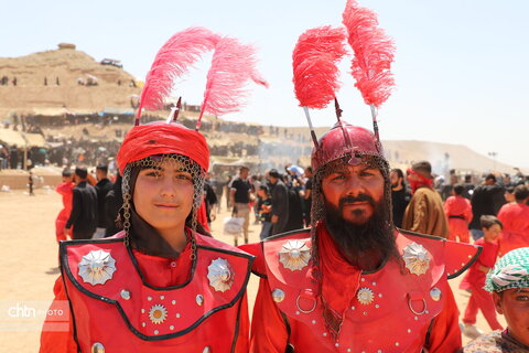 تعزیه عصر عاشورا در روستای رجعین