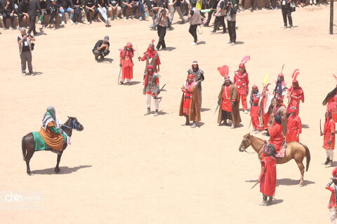 تعزیه عصر عاشورا در روستای رجعین