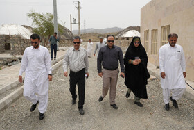 بازدید مدیرکل میراث‌فرهنگی سیستان و بلوچستان از تنگ سرحه روستای ملی حصیربافی