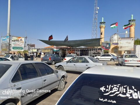 خدمت رسانی موکب هیئت رزمندگان شهرستان ایجرود به زائران اربعین حسینی