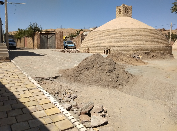 محوطه‌سازی آب انبار روستای بسکاباد قاینات خراسان جنوبی