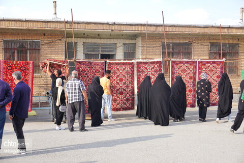 اولین جشنواره فرش ملی چارچنگ روستای «کسب»