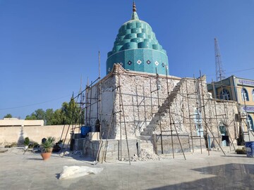 آغاز مرمت امام‌زاده سلیمان‌بن‌علی شهرستان گناوه