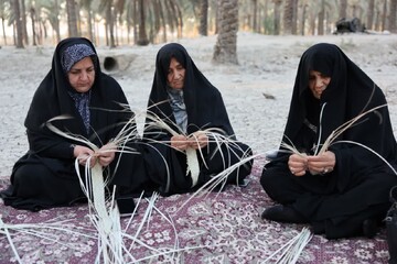 شهر ملی خشت میزبان کارگاه آموزشی حصیر بافی شد