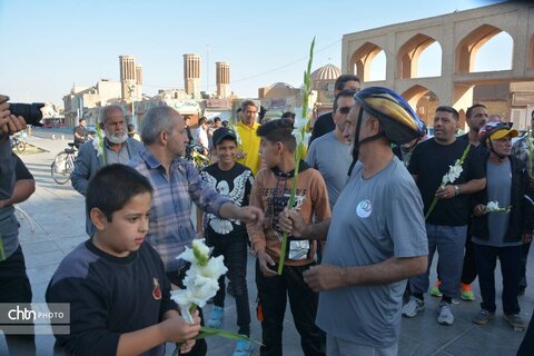 برگزاری سیصد و هشتادمین همایش دوچرخه سواری به مناسبت هفته گردشگری در یزد