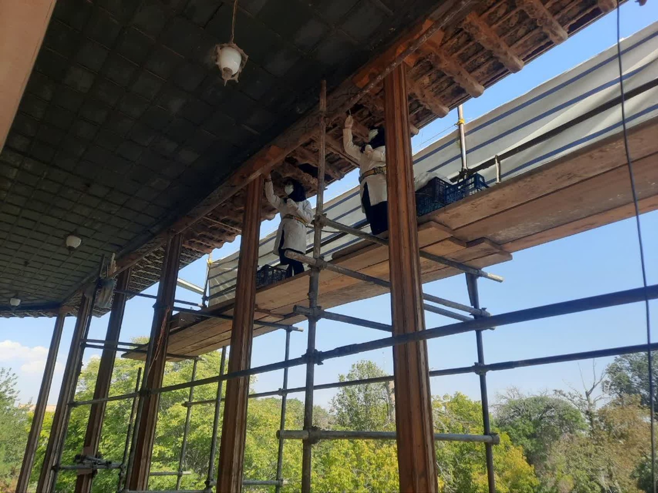 تزئینات کاخ چهلستون قزوین مرمت میشود