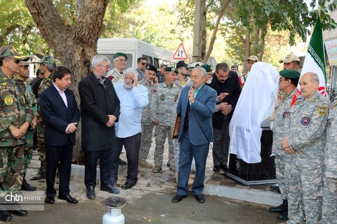 نصب سردیس و کاشی ماندگار شهید "محمدعلی صفا" در بجنورد