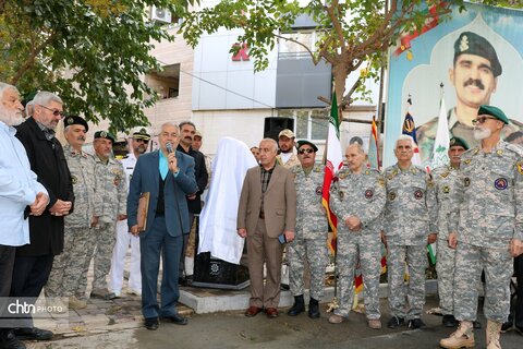 نصب سردیس و کاشی ماندگار شهید "محمدعلی صفا" در بجنورد