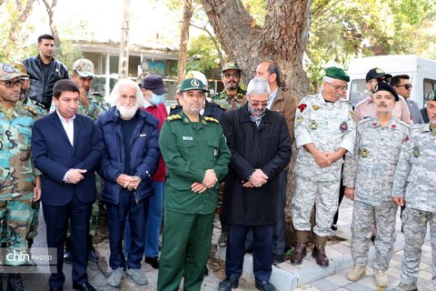 نصب سردیس و کاشی ماندگار شهید "محمدعلی صفا" در بجنورد