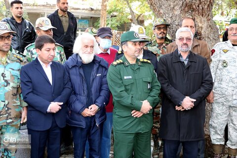 نصب سردیس و کاشی ماندگار شهید "محمدعلی صفا" در بجنورد