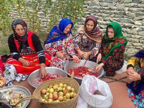 چهارمین جشنواره انار ترش در روستای بالاجاده شهرستان کردکوی