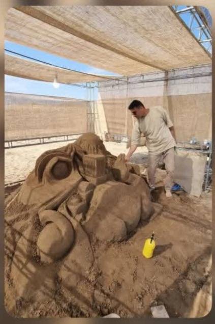 برگزاری چهارمین دوره سمپوزیوم مجسمههای شنی در شهرستان بافق