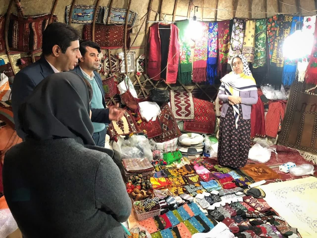 آلاچیق ترکمن، نمادی از فرهنگ غنی گلستان در نمایشگاه ملی صنایعدستی