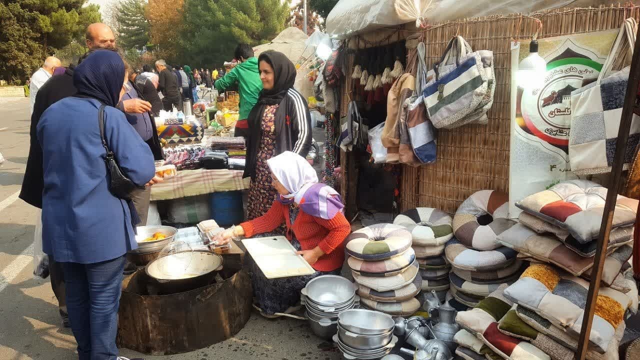 آلاچیق ترکمن، نمادی از فرهنگ غنی گلستان در نمایشگاه ملی صنایع‌دستی