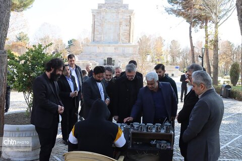 معاون وزیر امور خارجه ترکیه درمجموعه فرهنگی و تاریخی آرامگاه فردوسی