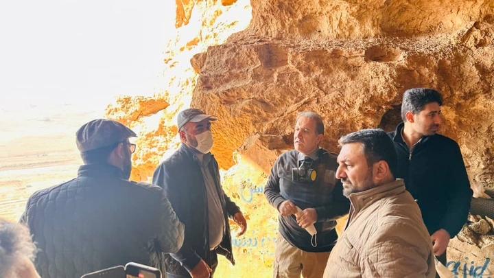 بازدید رئیس پژوهشگاه میراث‌فرهنگی و گردشگری از غار زل هستیجان