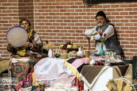 جشن چیلله گئجه‌سی در نگارخانه خطایی مجموعه جهانی شیخ صفی‌الدین اردبیلی