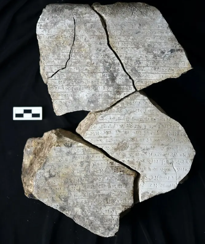 یک مجموعه کتیبه میخی در یک معبد سوخته باستانی در عراق کشف شد