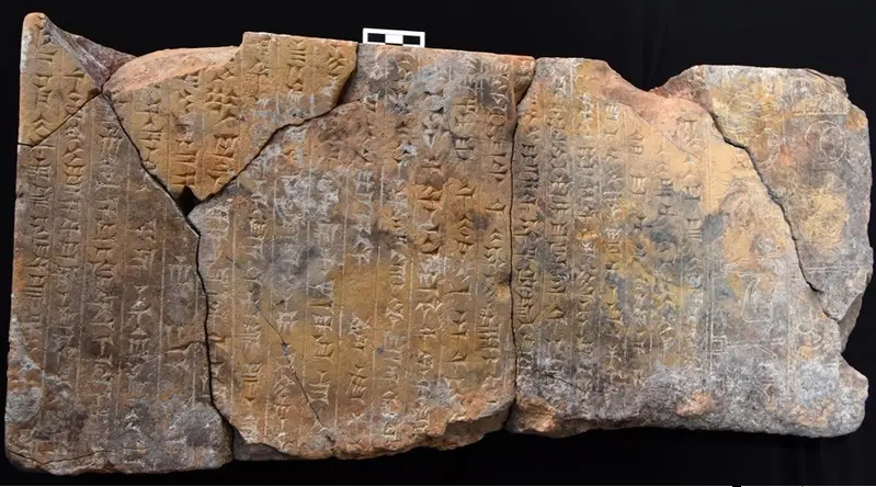 یک مجموعه کتیبه میخی در یک معبد سوخته باستانی در عراق کشف شد