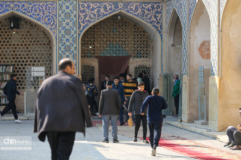 مراسم معنوی اعتکاف ذر مسجد جامع عتیق اصفهان