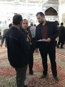 برپایی میز خدمت در محل آستان مبارک حسین بن موسی الکاظم (ع) طبس