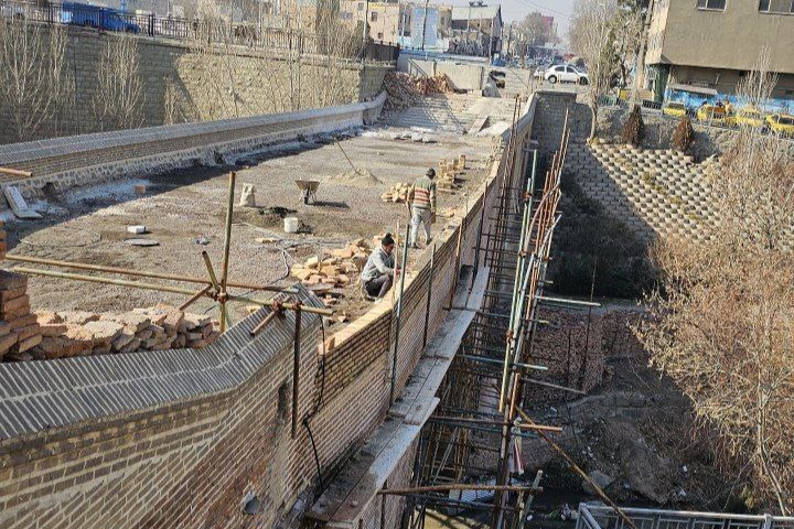 گام‌های پایانی مرمت پل تاریخی کرج