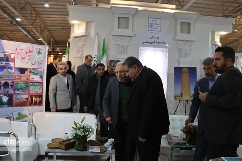 دومین روز هجدهمین نمایشگاه بین‌المللی گردشگری و صنایع وابسته تهران در غرقه خراسان رضوی سالن 38ب