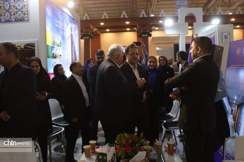 دومین روز هجدهمین نمایشگاه بین‌المللی گردشگری و صنایع وابسته تهران در غرقه خراسان رضوی سالن 38ب