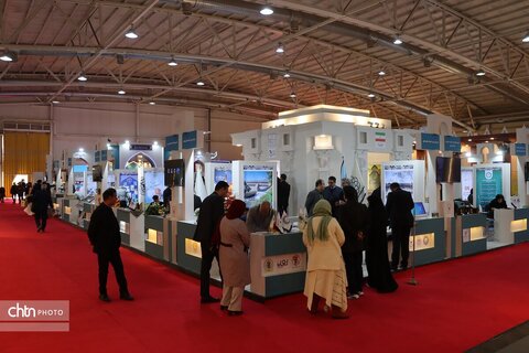 دومین روز هجدهمین نمایشگاه بین‌المللی گردشگری و صنایع وابسته تهران در غرقه خراسان رضوی سالن 38ب