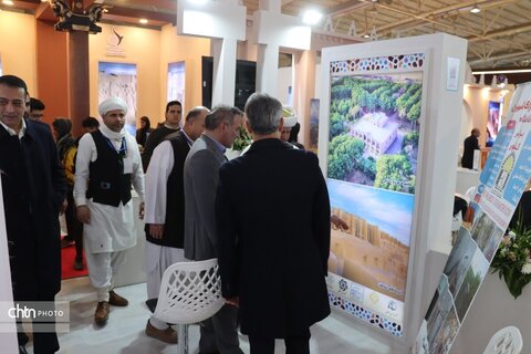 دومین روز هجدهمین نمایشگاه بین‌المللی گردشگری و صنایع وابسته تهران در غرقه خراسان رضوی سالن 38ب