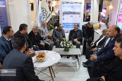 دومین روز هجدهمین نمایشگاه بین‌المللی گردشگری و صنایع وابسته تهران در غرقه خراسان رضوی سالن 38ب