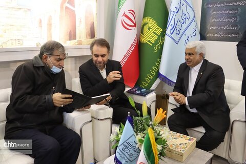 دومین روز هجدهمین نمایشگاه بین‌المللی گردشگری و صنایع وابسته تهران در غرقه خراسان رضوی سالن 38ب