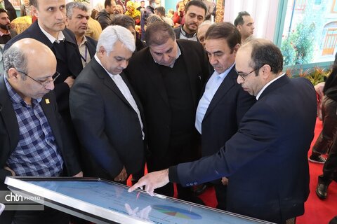 دومین روز هجدهمین نمایشگاه بین‌المللی گردشگری و صنایع وابسته تهران در غرقه خراسان رضوی سالن 38ب