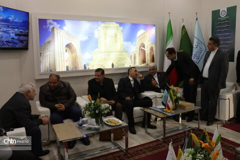 دومین روز هجدهمین نمایشگاه بین‌المللی گردشگری و صنایع وابسته تهران در غرقه خراسان رضوی سالن 38ب