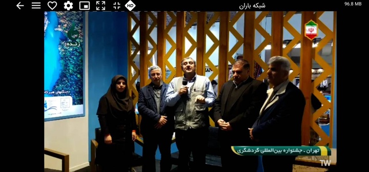 مصاحبه تلویزیونی معاون امور مجلس، حقوقی و استان‌ها در غرفه استان گیلان