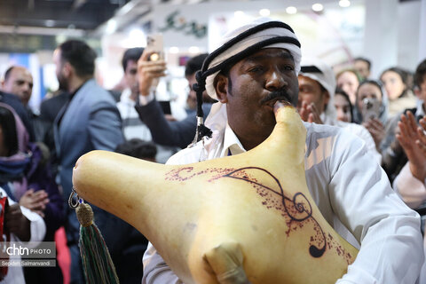 هنرنمایی اقوام و گروههای آیینی خوزستان در هجدهمین نمایشگاه بینالمللی گردشگری و صنایع وابسته تهران