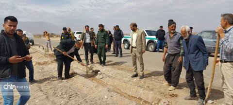 مراسم روز درخت‌کاری در روستای شفیع‌آباد بخش شهداد کرمان برگزار شد