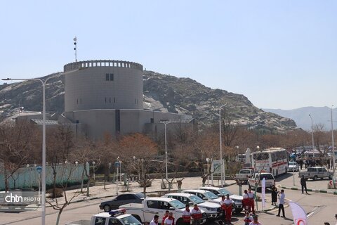 مانور خدمت ۱۴ دستگاه اجرایی ستاد اجرایی خدمات سفر خراسان رضوی در موزه بزرگ خراسان برگزار شد.