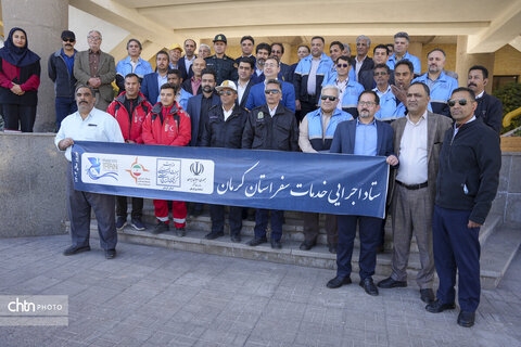 رزمایش خودرویی ستاد اجرایی خدمات سفر کرمان