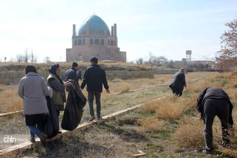 آیین پاکسازی پایگاه میراث جهانی گنبدسلطانیه