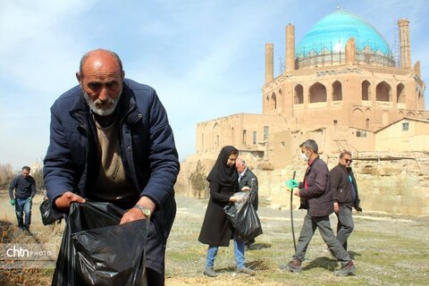 آیین پاکسازی پایگاه میراث جهانی گنبدسلطانیه