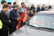 استقبال از مسافران نوروزی در شهرستان بجنورد