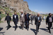 بازدید استاندار کرمانشاه از سایت جهانی بیستون