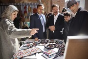 نمایشگاه نوروزی صنایع‌دستی نوروزی مسجد کبود افتتاح شد/ حضور ۵۲ هنرمند در ۴۸ غرفه صنایع‌دستی