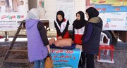 ایستگاه آموزش کمک‌های اولیه به مسافران در پست نوروزی شهرستان گردشگری سامان برپا شد
